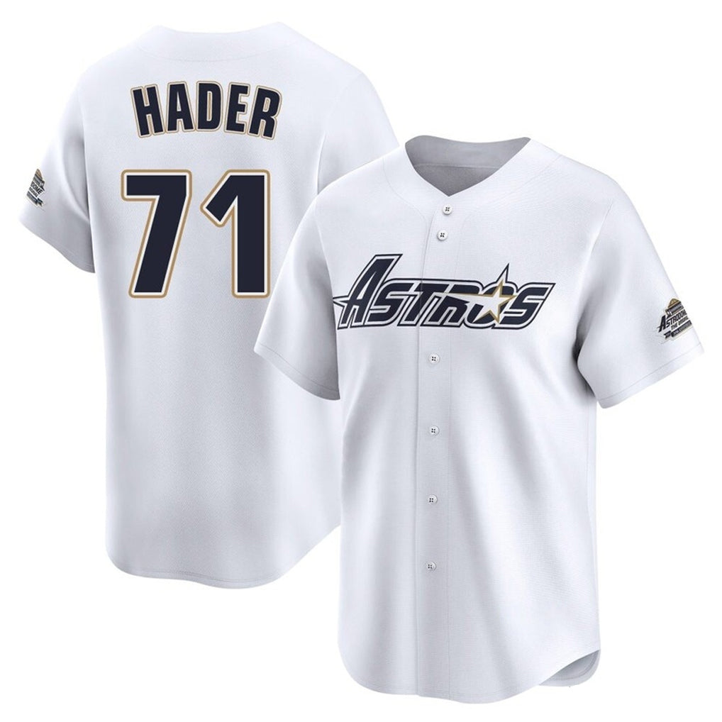 H.Astros #71 Josh Hader Player White Throwback Cooperstown Collection Limited Jdoa Stitched Jerseys
