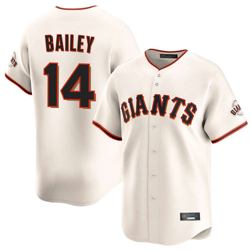 SF.Giants #14 Patrick Bailey Player Cream Home Limited Jdoa Stitched Jerseys