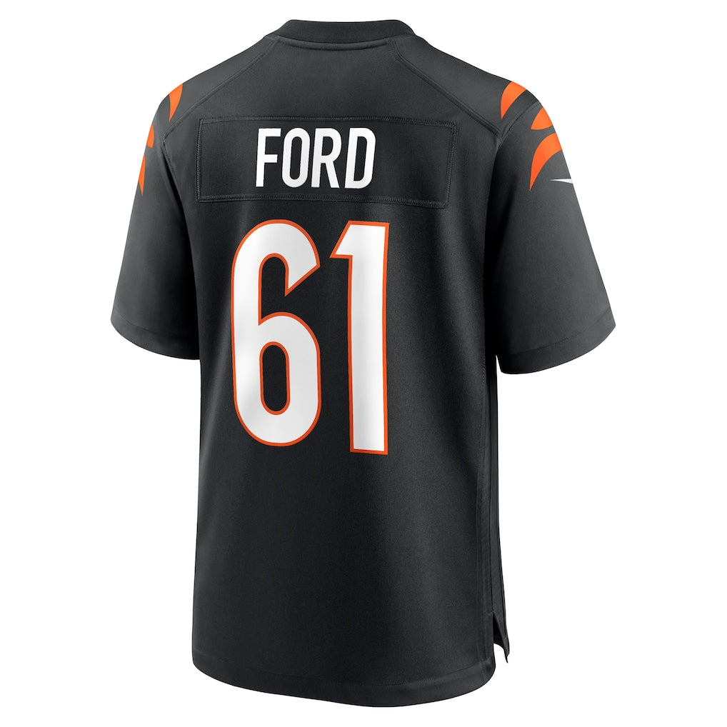 Jdoa C.Bengals #61 Cody Ford Black Game Jersey