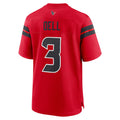 Jdoa H.Texans #3 Tank Dell Red Alternate Game Jersey