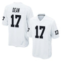 LV.Raiders #17 Nakobe Dean Player White Home Game Stitched Jerseys