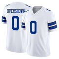 D.Cowboys #0 DeMarvion Overshown Player White Limited Vapor F.U.S.E. Home Game Jdoa Stitched Jerseys