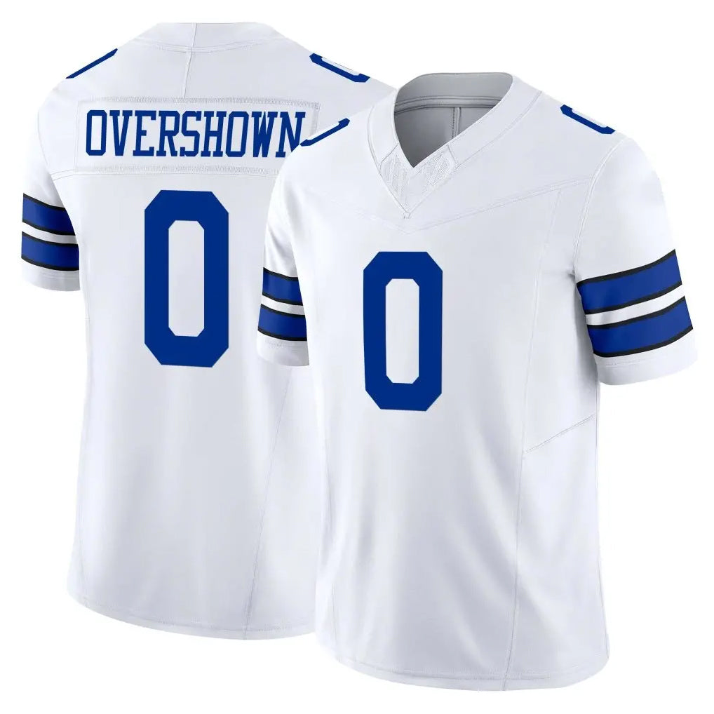 D.Cowboys #0 DeMarvion Overshown Player White Limited Vapor F.U.S.E. Home Game Jdoa Stitched Jerseys
