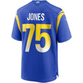 Jdoa LA.Rams #75 Deacon Jones Royal Game Retired Player Jersey
