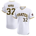 P.Pirates #32 Henry Davis Player White Home Limited Elite Jdoa Stitched Jerseys