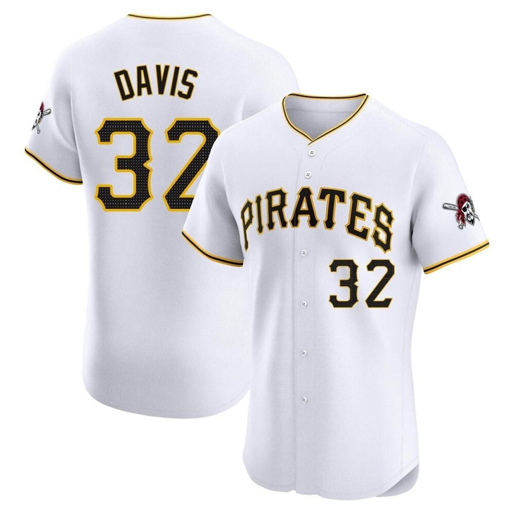 P.Pirates #32 Henry Davis Player White Home Limited Elite Jdoa Stitched Jerseys