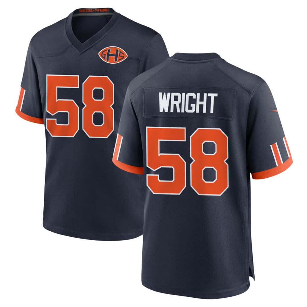 C.Bears #58 Darnell Wright Player Navy 2026 Rivalries Collection Home Game Jdoa Stitched Jerseys