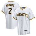 P.Pirates #2 Spencer Horwitz Player White Home Game Jdoa Stitched Jerseys