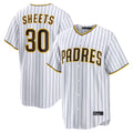 S.Diego Padres #30 Gavin Sheets Player White Home Limited Game Jdoa Stitched Jerseys