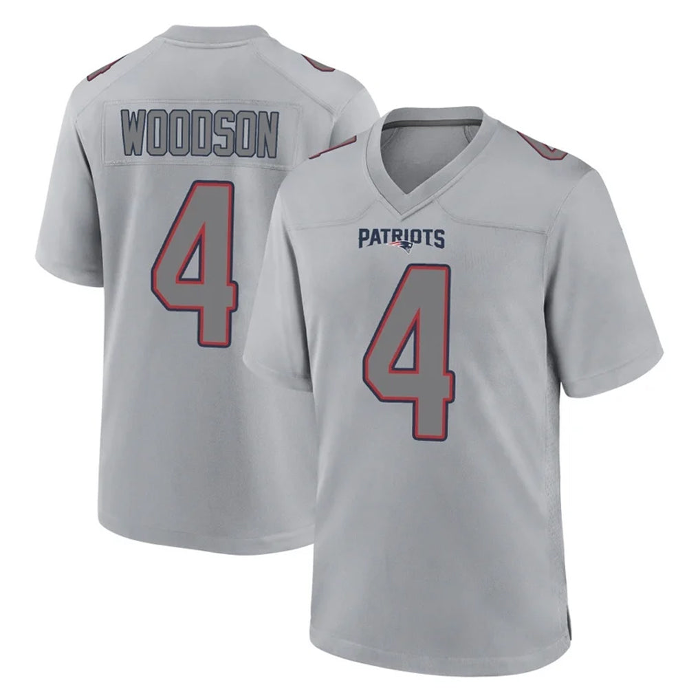 NE.Patriots #4 Craig Woodson Player Gray Fashion Limited Home Game Jdoa Stitched Jerseys