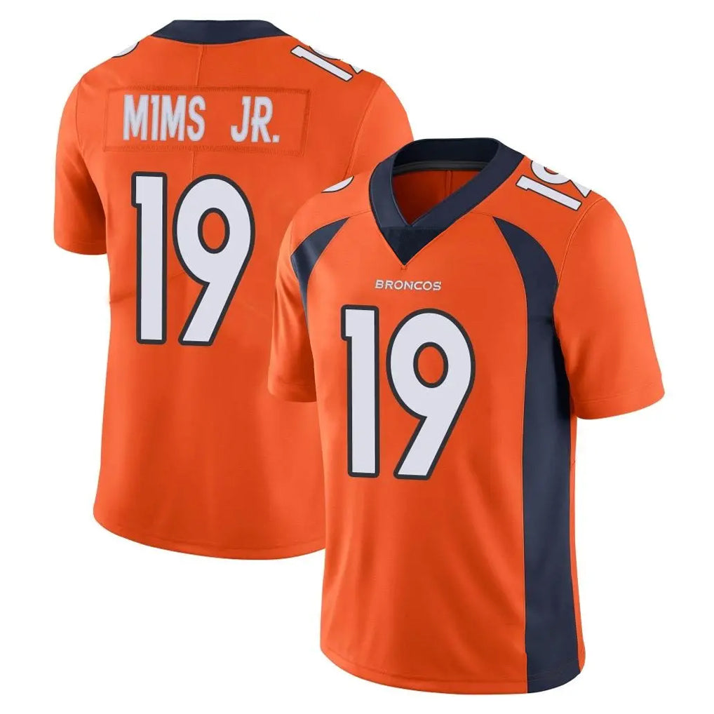 D.Broncos #19 Marvin Mims Jr. Player Orange Color Vapor Untouchable Limited Game Jdoa Stitched Jerseys