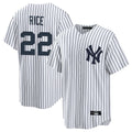NY.Yankees #22 Ben Rice Player White Game Home Jdoa Stitched Jerseys