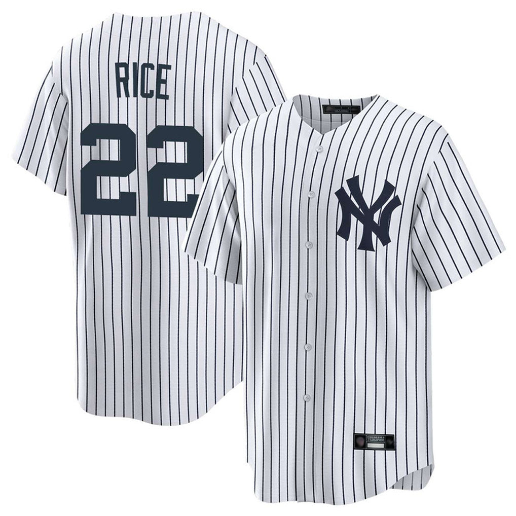 NY.Yankees #22 Ben Rice Player White Game Home Jdoa Stitched Jerseys
