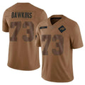B.Bills #73 Dion Dawkins Player Brown Salute To Service Limited Jdoa Stitched Jerseys