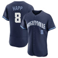 C.Cubs #8 Ian Happ Player Navy City Connect Limited Elite Home Jdoa Stitched Jerseys