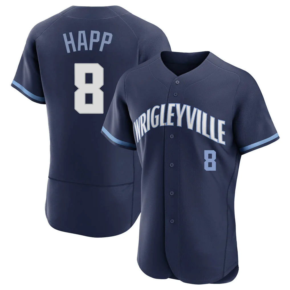 C.Cubs #8 Ian Happ Player Navy City Connect Limited Elite Home Jdoa Stitched Jerseys