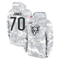 C.Bears #70 Braxton Jones Player Arctic Camo Salute to Service Pullover Hoodies Limited Jdoa Stitched Jerseys