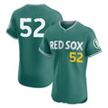 B.Red Sox #52 Wilyer Abreu Player Green City Connect Limited Elite Home Game Jdoa Stitched Jerseys