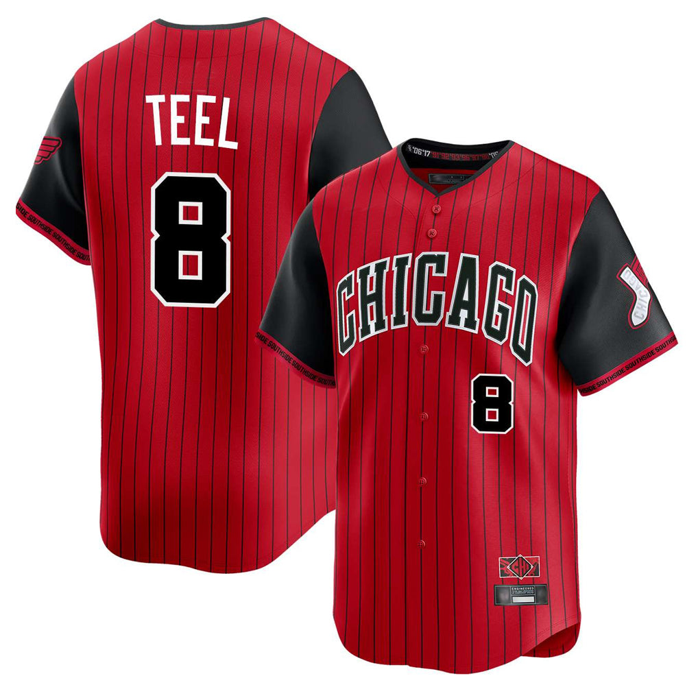 C.White Sox #8 Kyle Teel Player Red City Connect Limited Home Jdoa Stitched Jerseys
