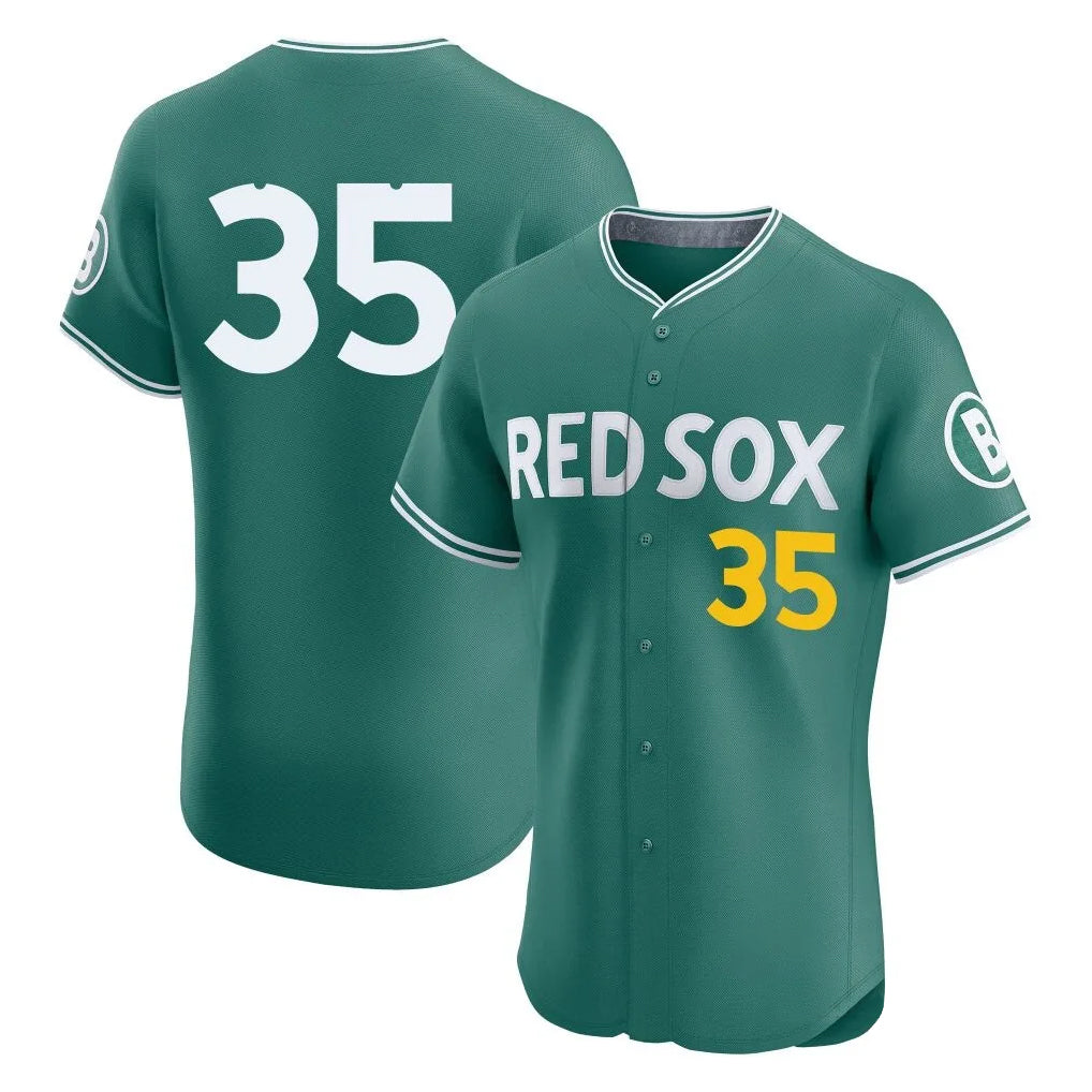 B.Red Sox #35 Garrett Crochet Player Green City Connect Limited Elite Home Game Jdoa Stitched Jerseys