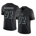 B.Ravens #92 Nnamdi Madubuike Player Black REFLECTIVE Limited Jdoa Stitched Jerseys