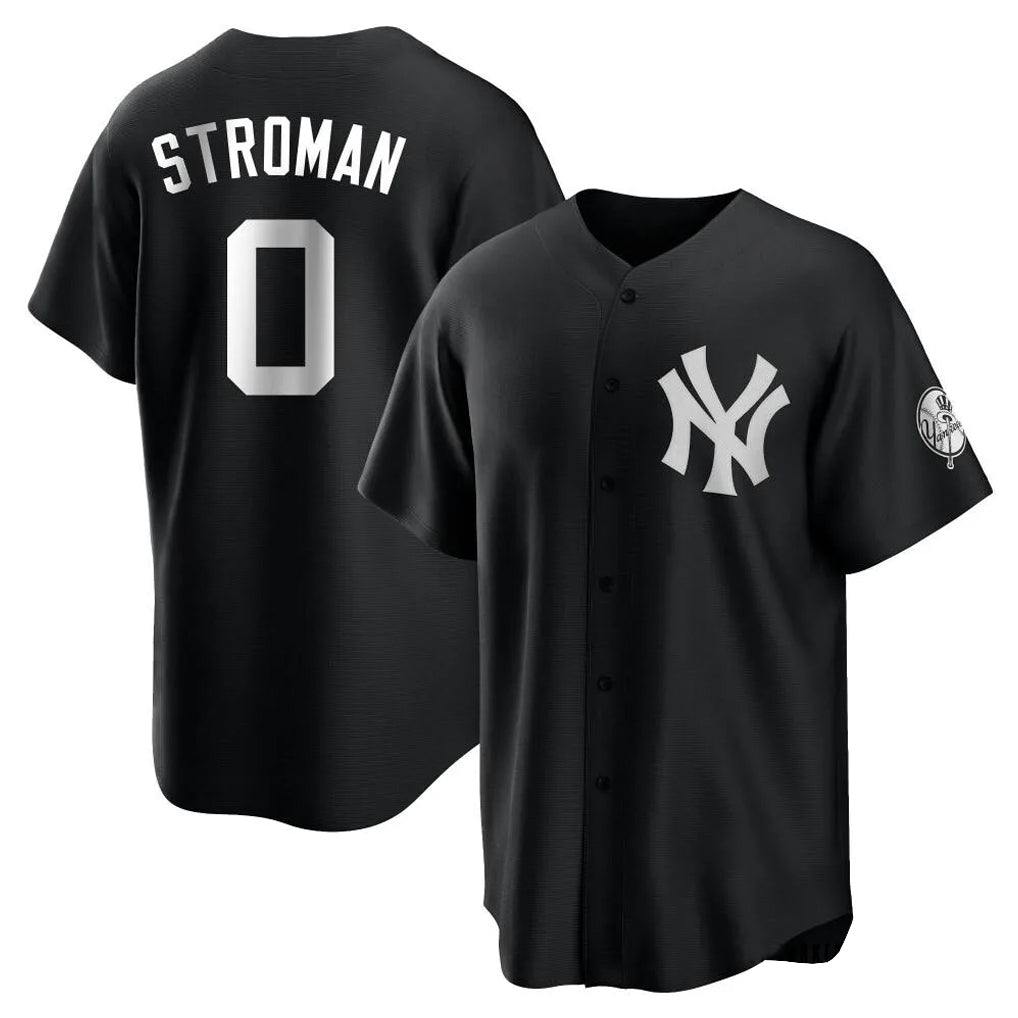 NY.Yankees #0 Marcus Stroman Player Black Game Jdoa Stitched Jerseys