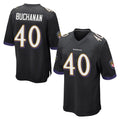 B.Ravens #40 Teddye Buchanan Player Black Home Game Jdoa Stitched Jerseys