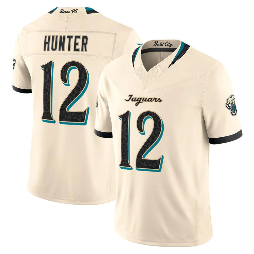 J.Jaguars #12 Travis Hunter Player Natural Limited 2026 Rivalries Collection Game Jdoa Stitched Jerseys