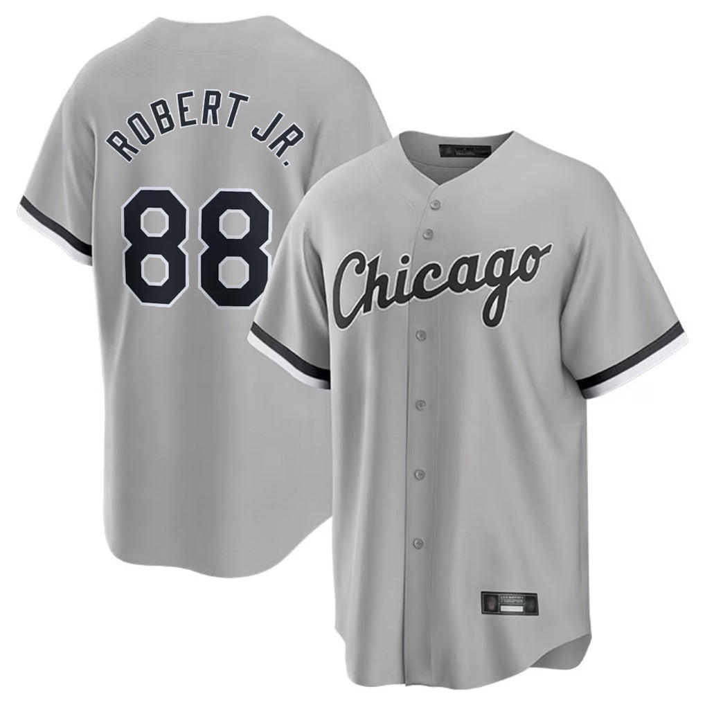 C.White Sox #88 Luis Robert Jr Player Gray Home Game Jdoa Stitched Jerseys