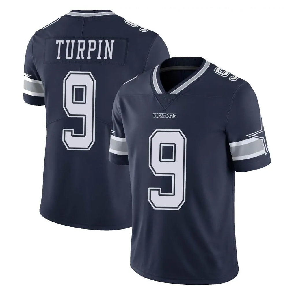 D.Cowboys #9 KaVontae Turpin Player Navy Vapor Untouchable Limited Home Game Jdoa Stitched Jerseys