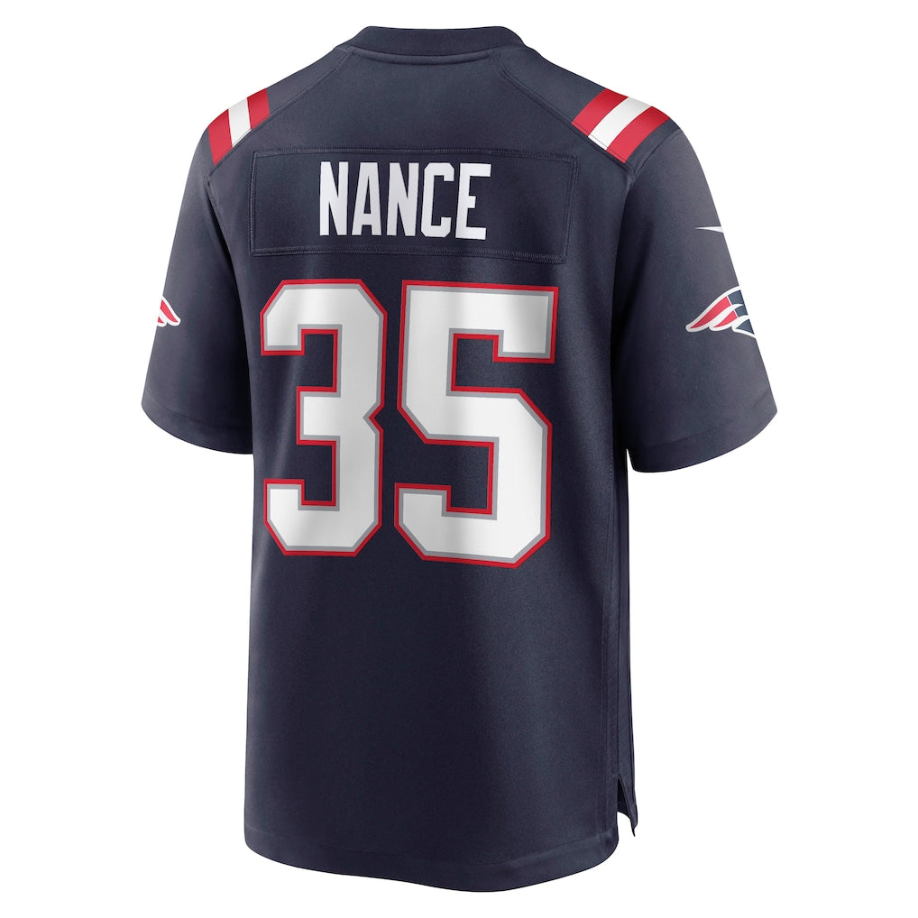 Jdoa NE.Patriots #35 Jim Nance Navy Retired Player Jersey