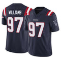 NE.Patriots #97 Milton Williams Player Navy Limited Vapor F.U.S.E. Home Game Jdoa Stitched Jerseys