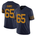 GB.Packers #65 Aaron Banks Player Navy The 1923 Classic Vapor F.U.S.E. Home Game Jdoa Stitched Jerseys