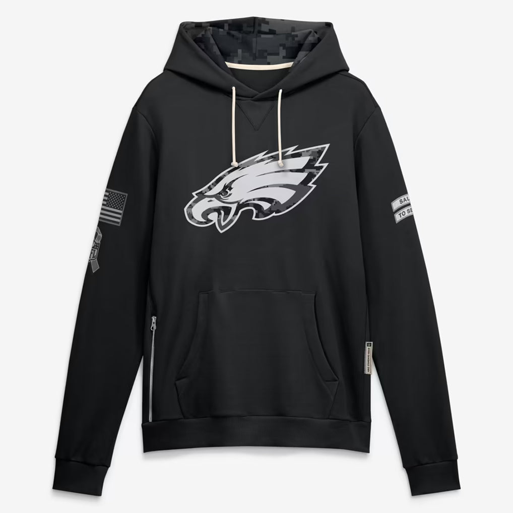 P.Eagles 2026 Black Logo Pullover Hoodies Limited Game Jdoa Stitched Jerseys