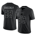 C.Panthers #59 Luke Kuechly Player Black Limited Reflective Game Jdoa Stitched Jerseys