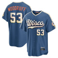 M.Brewers #53 Brandon Woodruff Player Blue 2026 City Connect Home Game Jdoa Stitched Jerseys