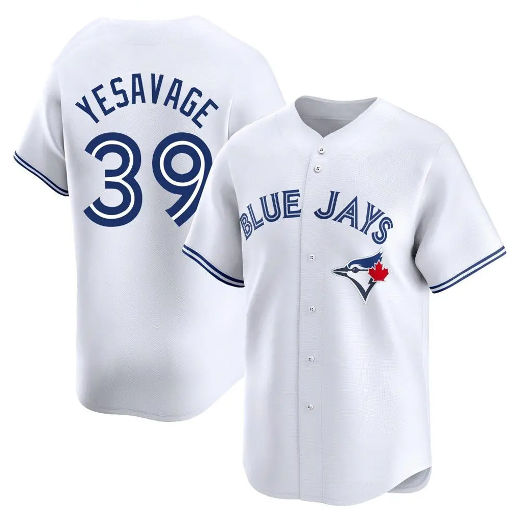 T.Blue Jays #39 Trey Yesavage Player White Home Limited Jdoa Stitched Jerseys