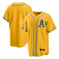 Athletics ## Athletics Blank Player Gold Home Game Jdoa Stitched Jerseys