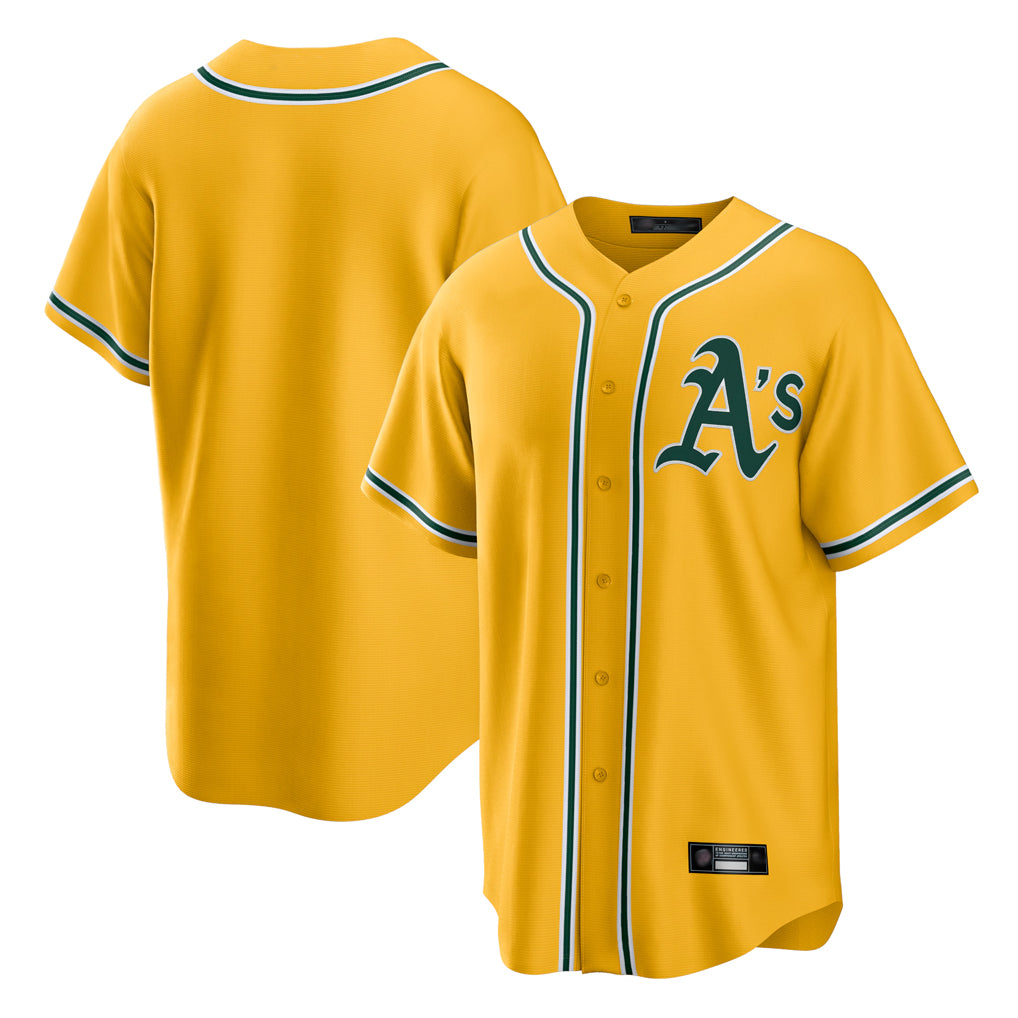 Athletics ## Athletics Blank Player Gold Home Game Jdoa Stitched Jerseys