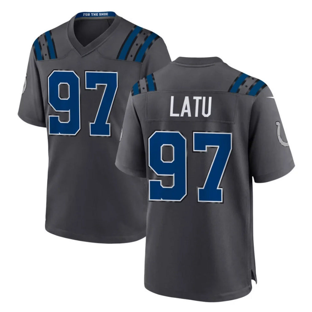 IN.Colts #97 Laiatu Latu Player Anthracite 2026 Rivalries Collection Home Game Hdoa Stitched Jerseys