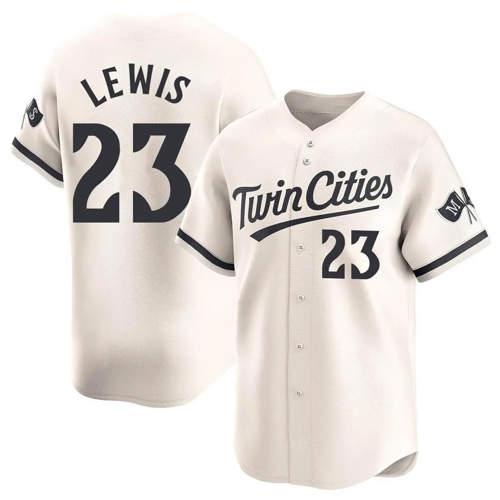 M.Twins #23 Royce Lewis Player Cream Home Limited Jdoa Stitched Jerseys