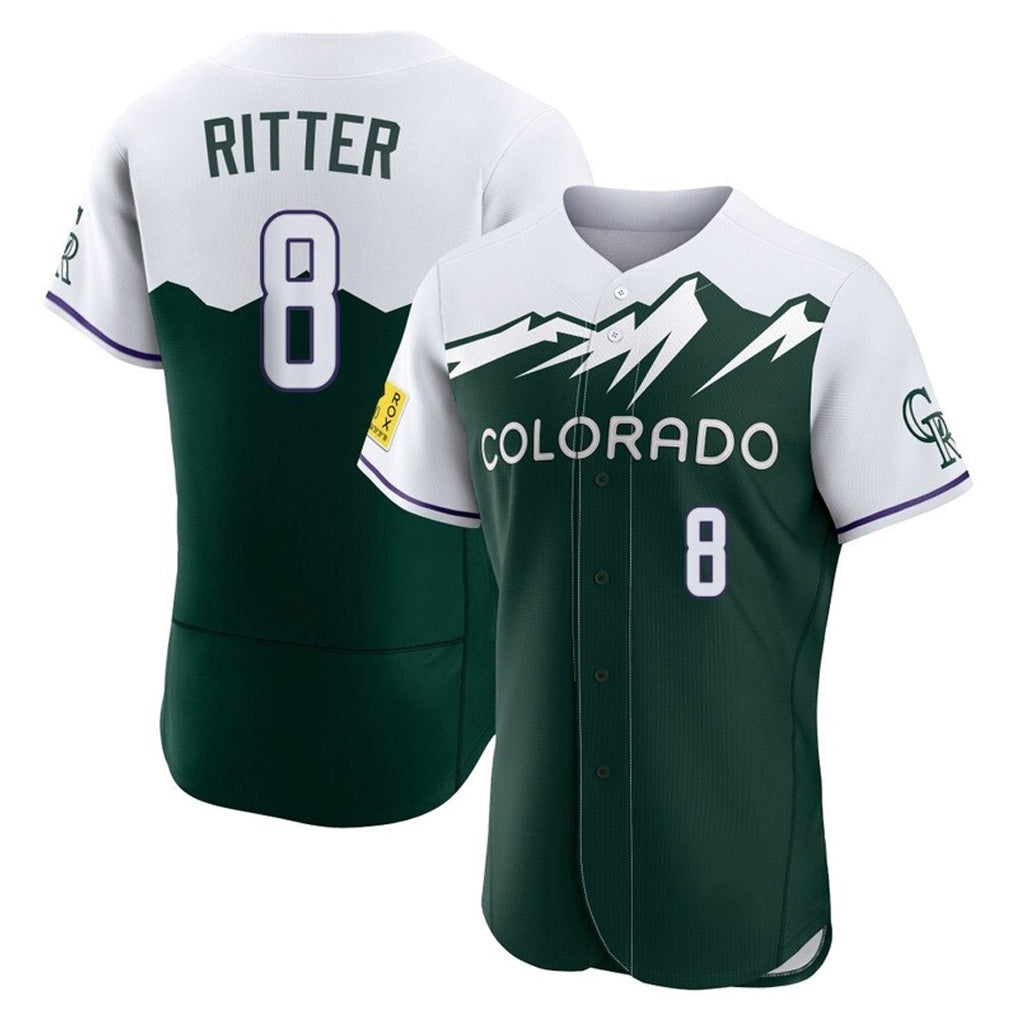 C.Rockies #8 Ryan Ritter Player Green City Connect Limited Elite Home Jdoa Stitched Jerseys