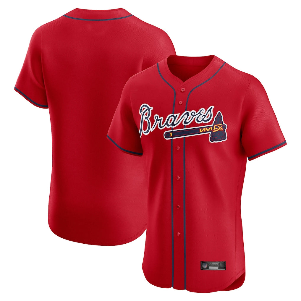 A.Braves ## Braves Blank Player Red Limited Elite Home Game Jdoa Stitched Jerseys