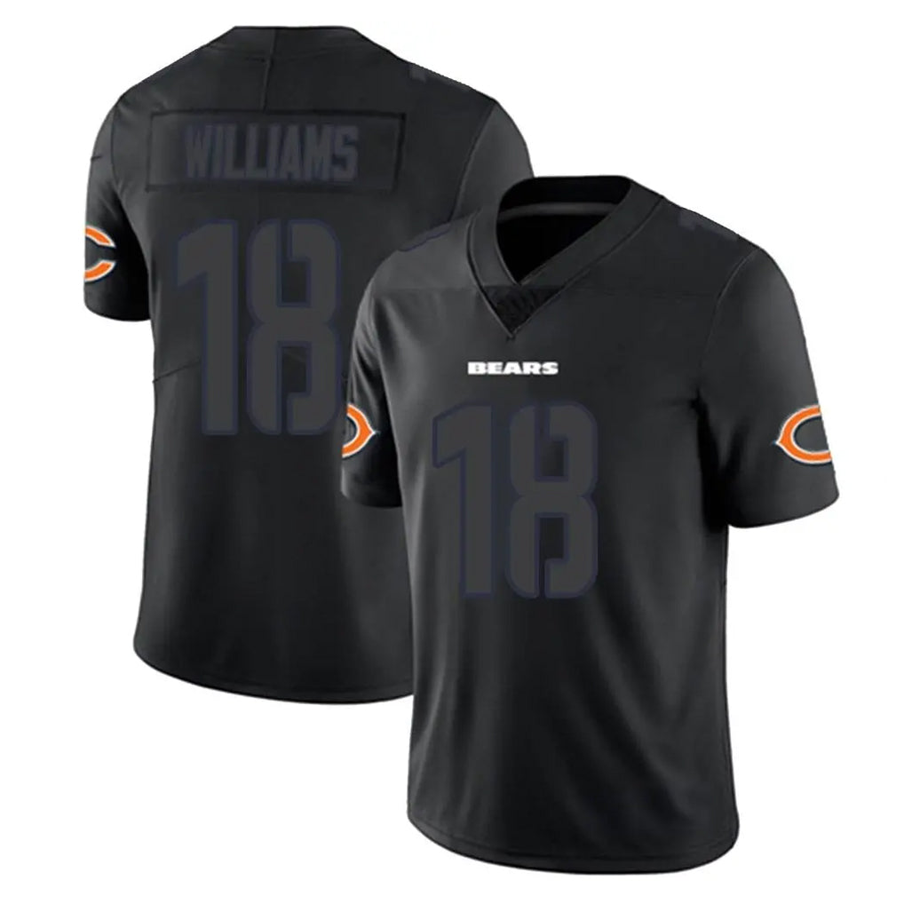C.Bears #18 Caleb Williams Player Black Impact Limited Game Jdoa Stitched Jerseys