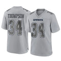 D.Cowboys #34 Jalen Thompson Player Gray Atmosphere Fashion Home Game Jdoa Stitched Jerseys