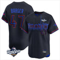T.Blue Jays #47 Addison Barger Player Black 2025 World Series City Connect Jdoa Stitched Jerseys