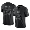 C.Bears #85 Cole Kmet Player Black REFLECTIVE Limited Game Jdoa Stitched Jerseys