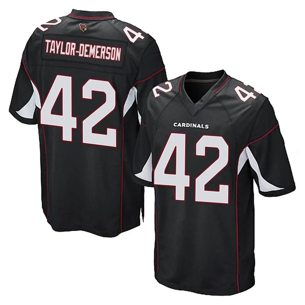 A.Cardinals #42 Dadrion Taylor-Demerson Player Black Home Game Jdoa Stitched Jerseys