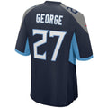 Jdoa T.Titans #27 Eddie George Navy Game Retired Player Jersey
