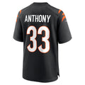 Jdoa C.Bengals #33 Daijahn Anthony Black Game Jersey